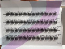 Pre-glued Cluster lashes